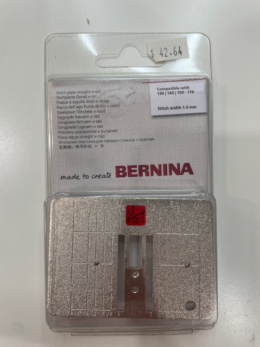 Bernina Stitch Plate Straight